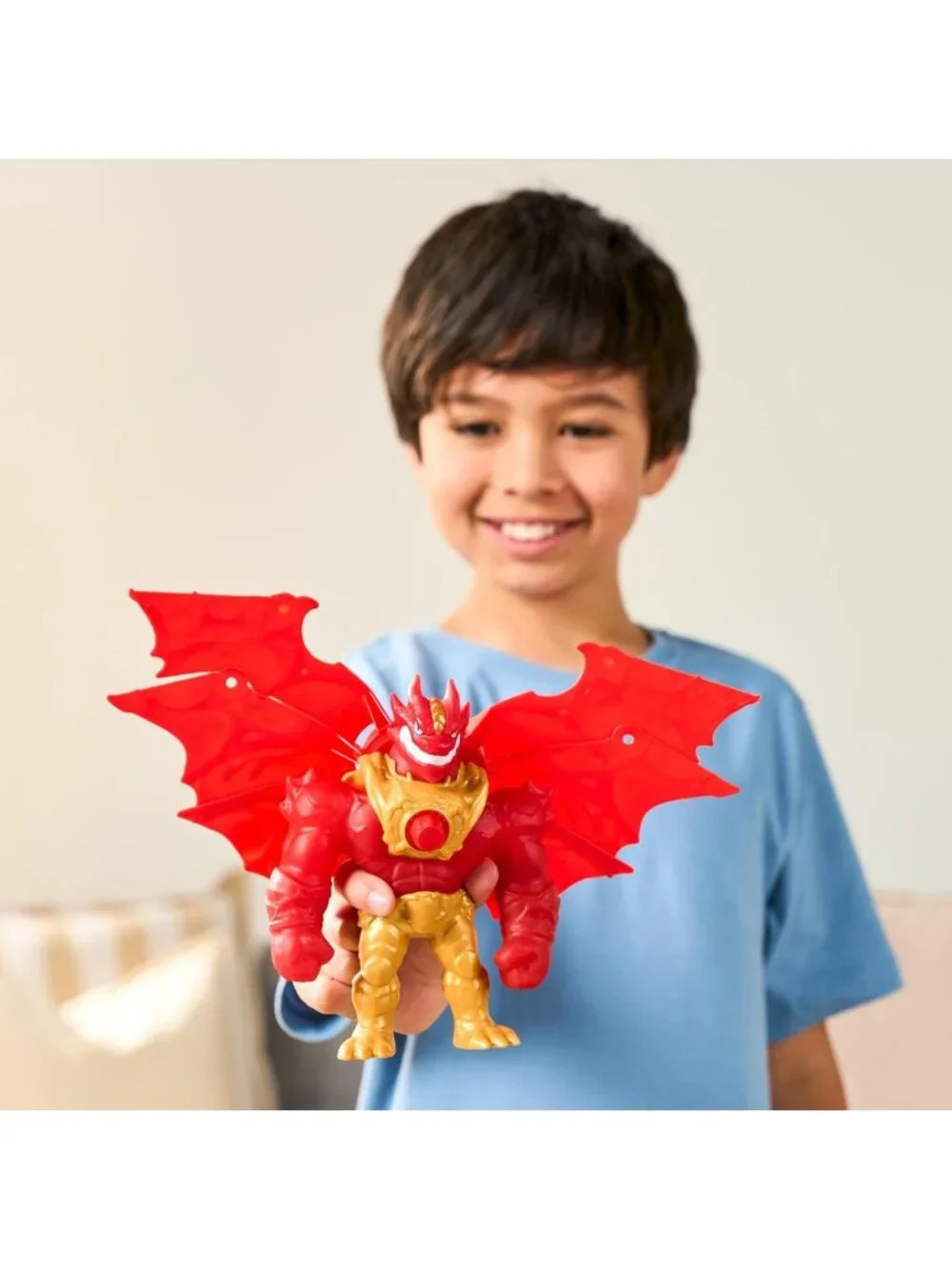 Power-Up Battlewing Blazagon Figure - 8.5in Goo Jit Zu Action Toy for Kids